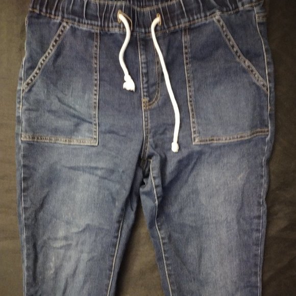 Satin Doll Pull Up Joggers Jean's Size 8 - Picture 3 of 7